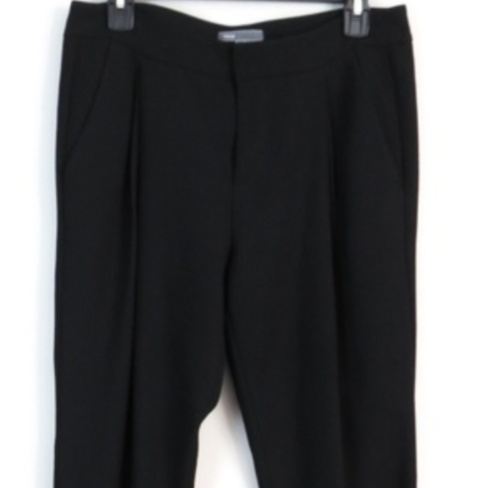 VINCE Draped Cropped Crepe Harem Jogger Pants